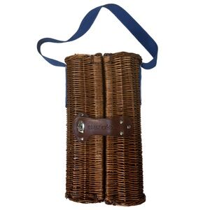 Grey Goose Wicker Wine Carrier Basket Bag Cottagecore Nancy Meyers Asthetic